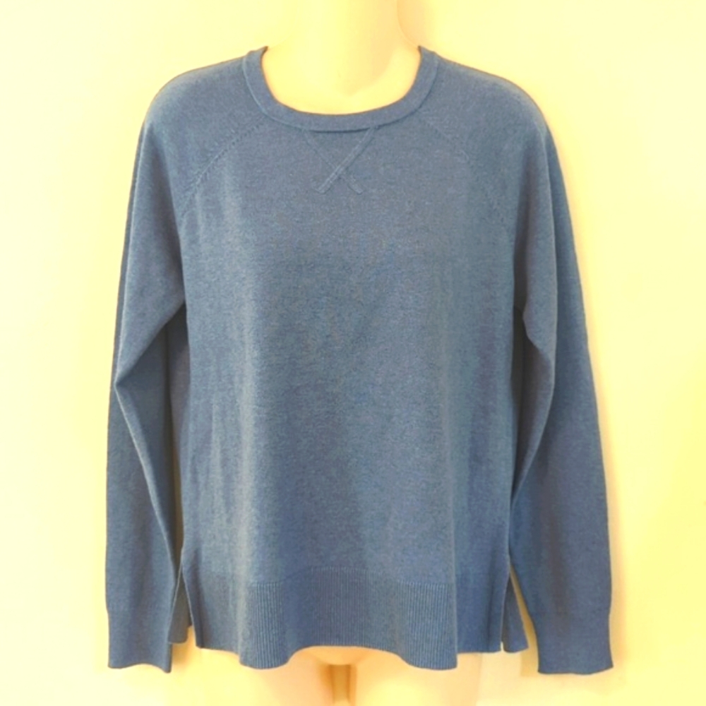J. Society New York Cotton Crew Pullover Top S